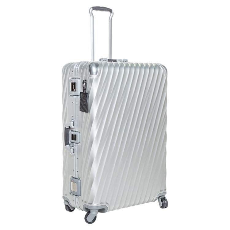 Pre Owned TUMI Metallic Grey 19 Degrees Aluminum Extended Trip Packing Case
