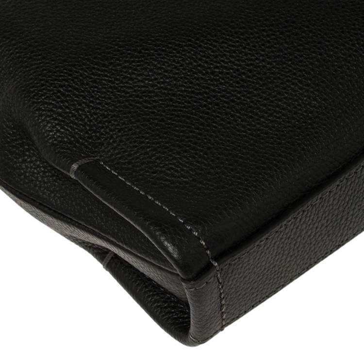 Pre Owned TUMI Black Leather Stratton Crossbody Bag