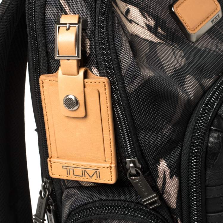 Pre Owned TUMI Camouflage Nylon and Leather Alpha Bravo Nellis Backpack           