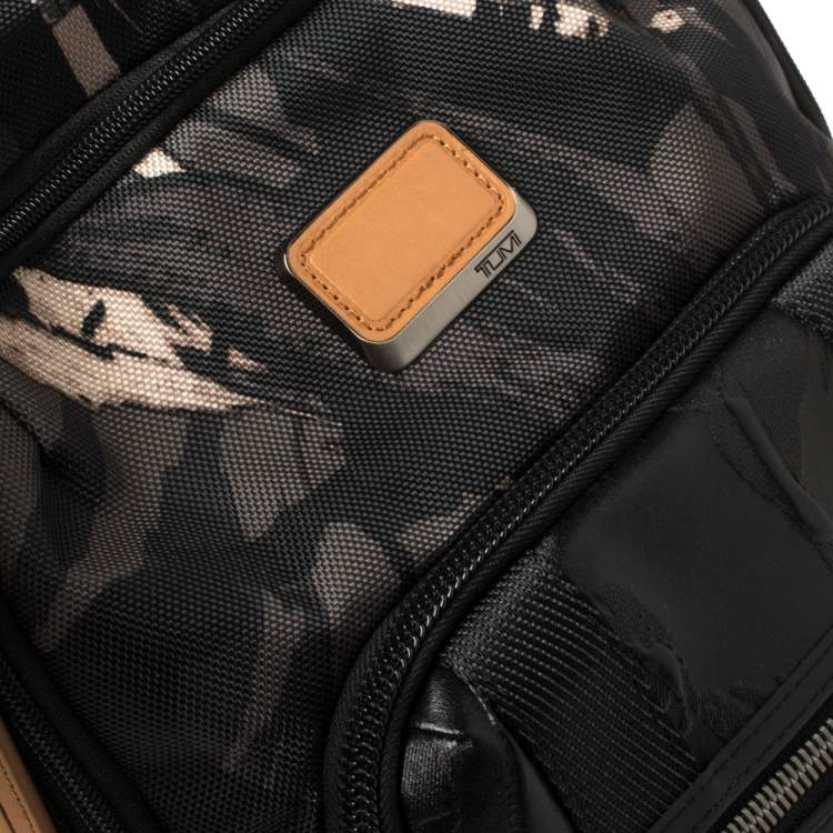 Pre Owned TUMI Camouflage Nylon and Leather Alpha Bravo Nellis Backpack           