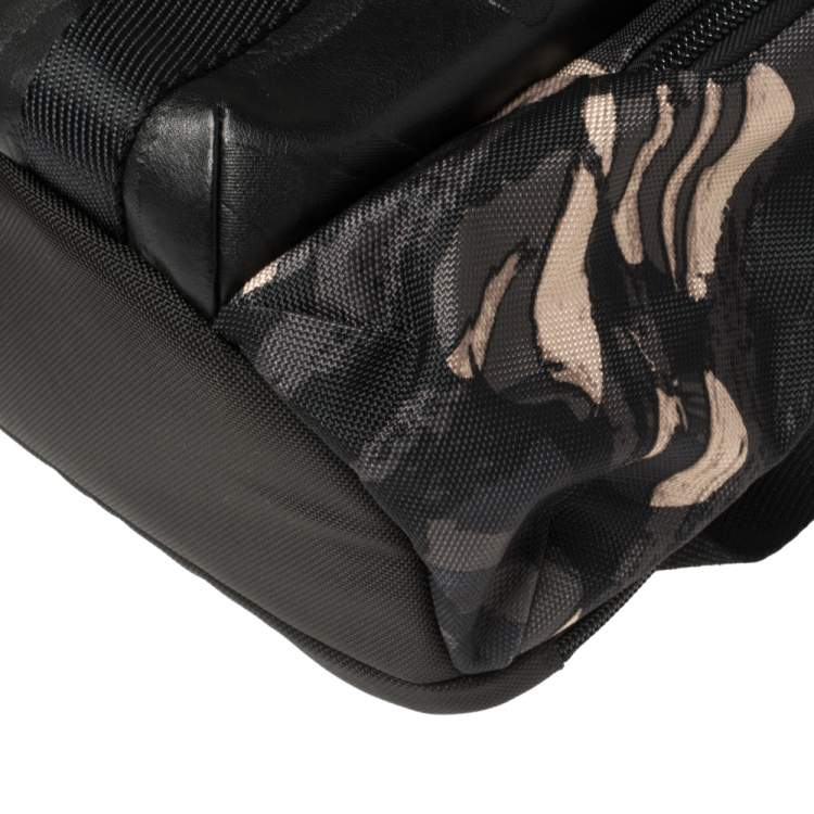 Pre Owned TUMI Camouflage Nylon and Leather Alpha Bravo Nellis Backpack           