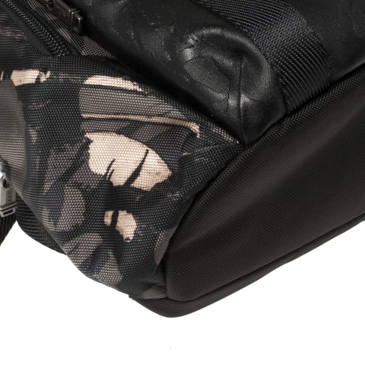 Pre Owned TUMI Camouflage Nylon and Leather Alpha Bravo Nellis Backpack           