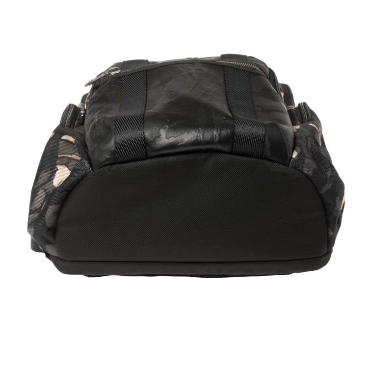 Pre Owned TUMI Camouflage Nylon and Leather Alpha Bravo Nellis Backpack           