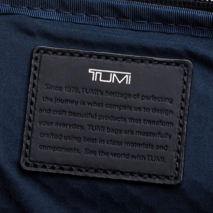 Pre Owned TUMI Black Leather Alpha Bravo Nellis Backpack