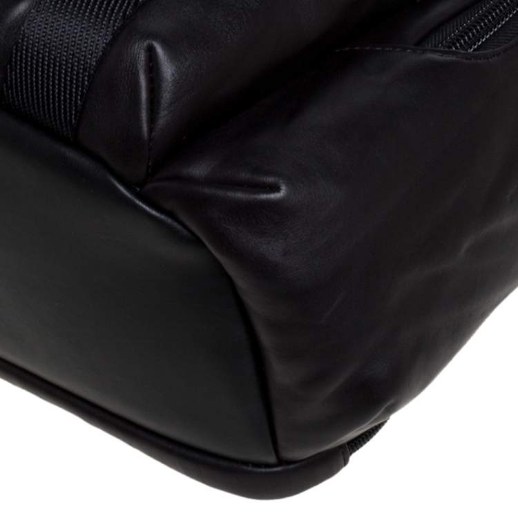 Pre Owned TUMI Black Leather Alpha Bravo Nellis Backpack