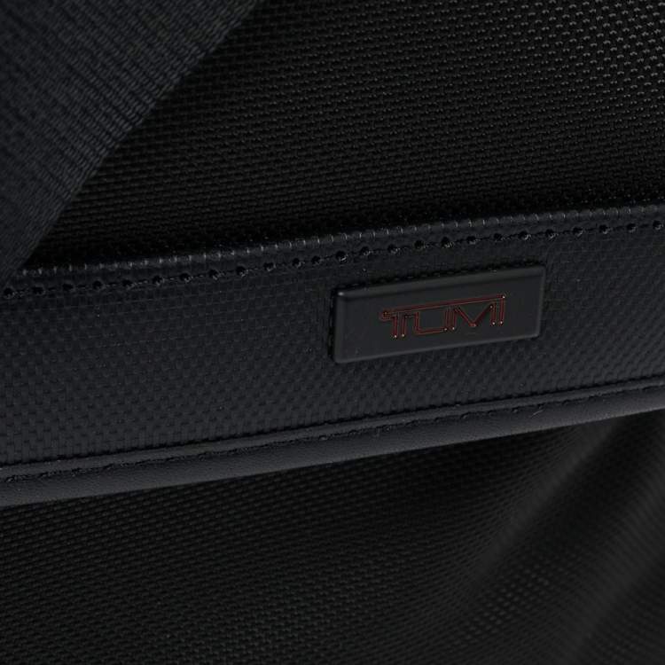 Pre Owned Tumi Black Nylon Alpha Flap Laptop Bag