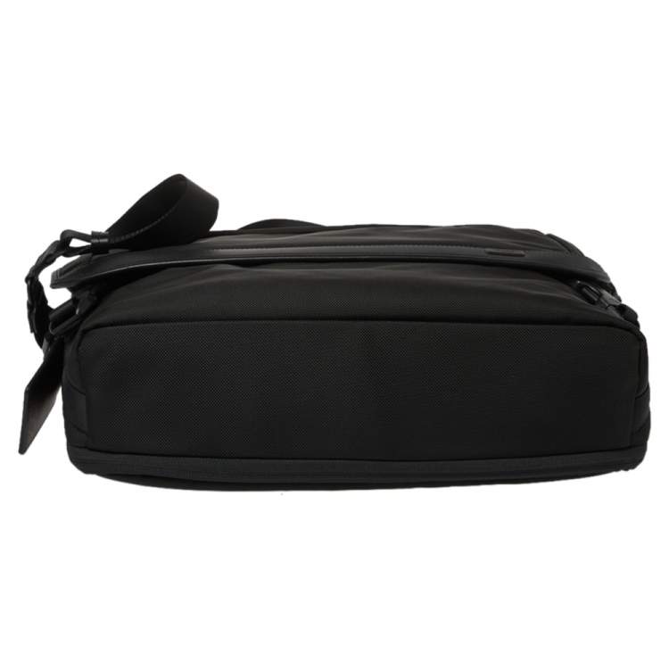 Pre Owned Tumi Black Nylon Alpha Flap Laptop Bag