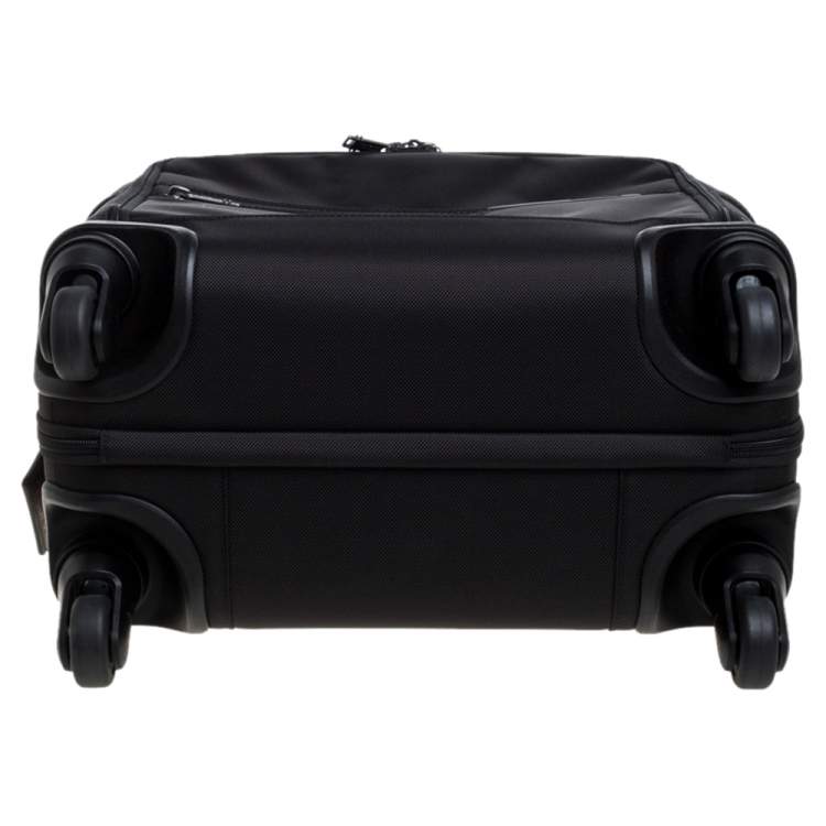 Pre Owned Tumi Black Nylon Gen 4.2 4 Wheel Compact Carry On Luggage
