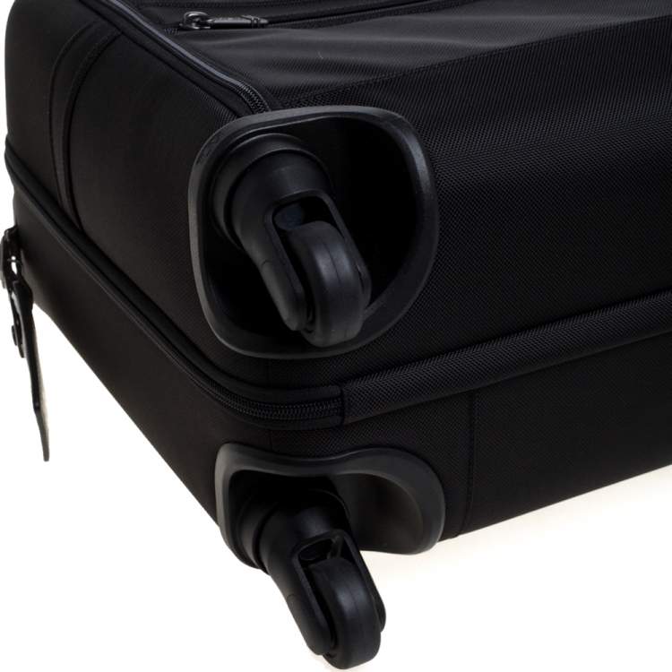Pre Owned Tumi Black Nylon Gen 4.2 4 Wheel Compact Carry On Luggage