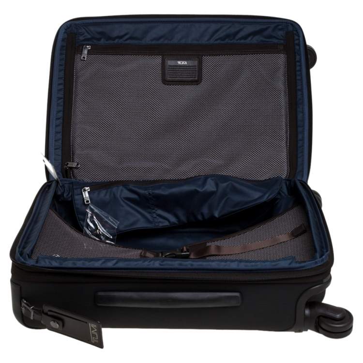 Pre Owned Tumi Grey/Brown PVC Alpha 2 Continental Expandable 4 Wheel Carry On Luggage