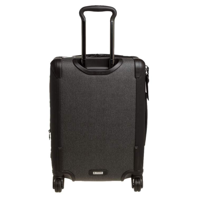 Pre Owned Tumi Grey/Brown PVC Alpha 2 Continental Expandable 4 Wheel Carry On Luggage