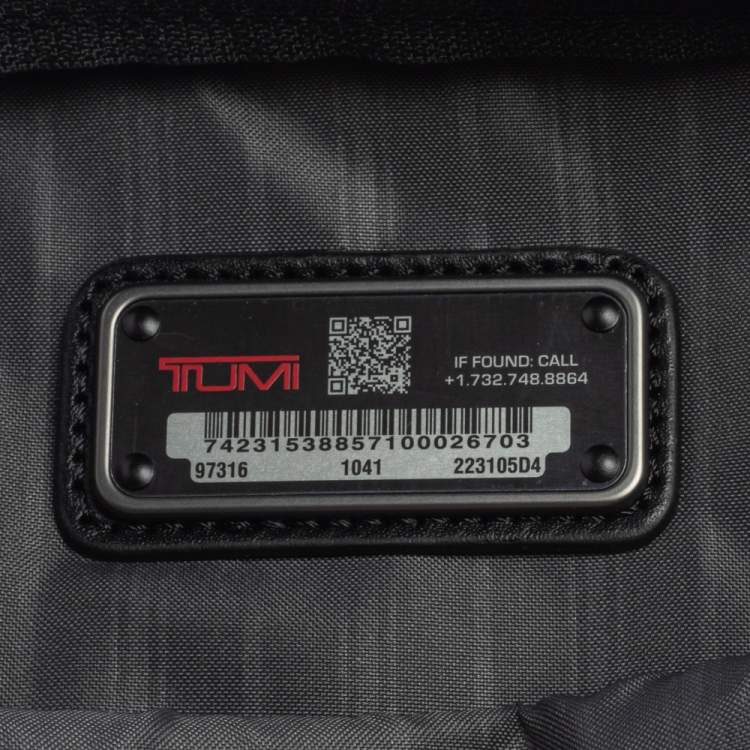 Pre Owned Tumi Black Nylon Small DFO Flap Messenger Bag