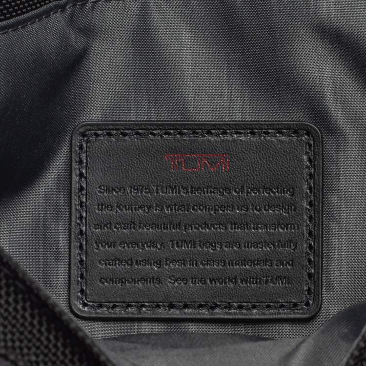 Pre Owned Tumi Black Nylon Small DFO Flap Messenger Bag