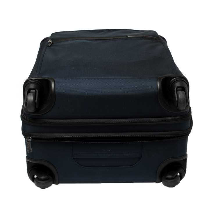 Pre Owned Tumi Navy Blue Nylon Gen 4.2 Short Trip Expandable 4 Wheel Packing Luggage