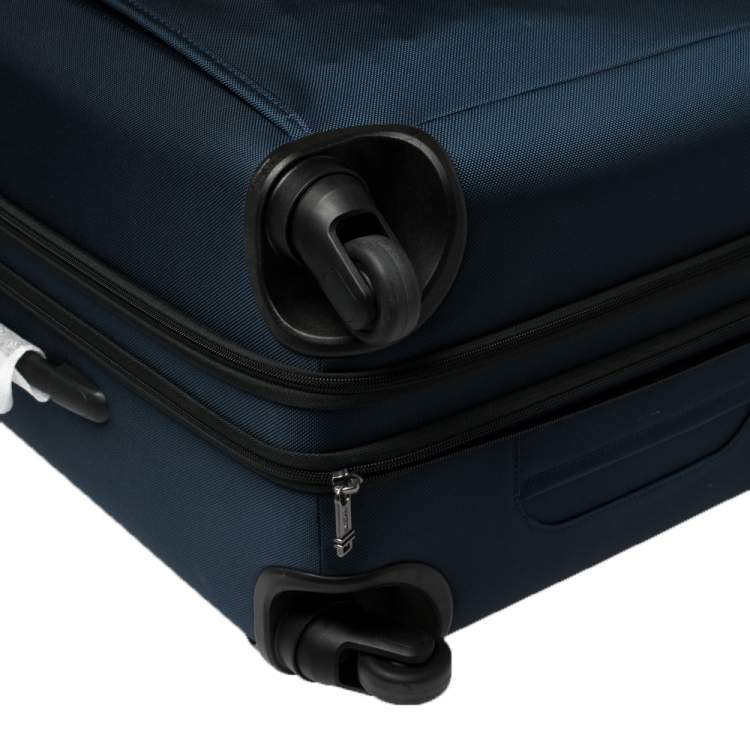 Pre Owned Tumi Navy Blue Nylon Gen 4.2 Short Trip Expandable 4 Wheel Packing Luggage