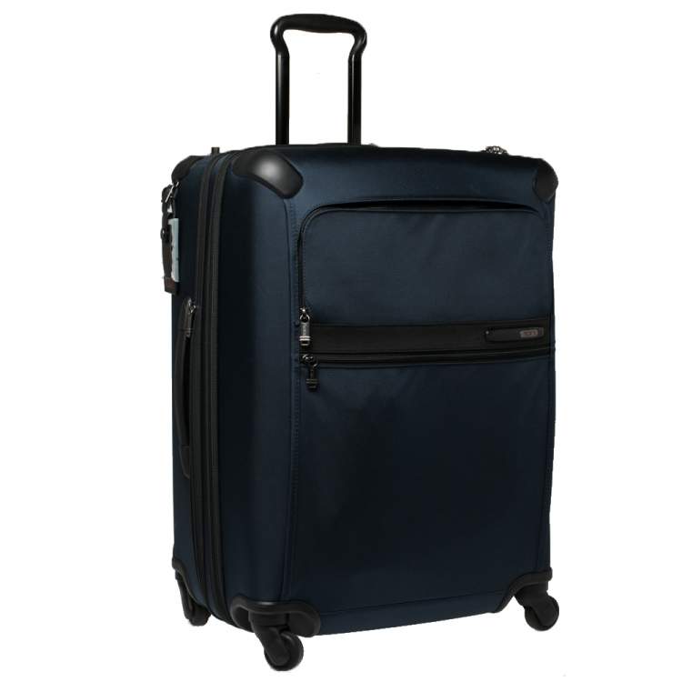 Pre Owned Tumi Navy Blue Nylon Gen 4.2 Short Trip Expandable 4 Wheel Packing Luggage
