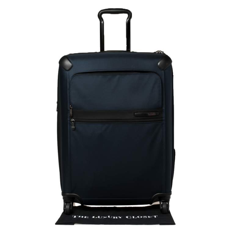 Pre Owned Tumi Navy Blue Nylon Gen 4.2 Short Trip Expandable 4 Wheel Packing Luggage