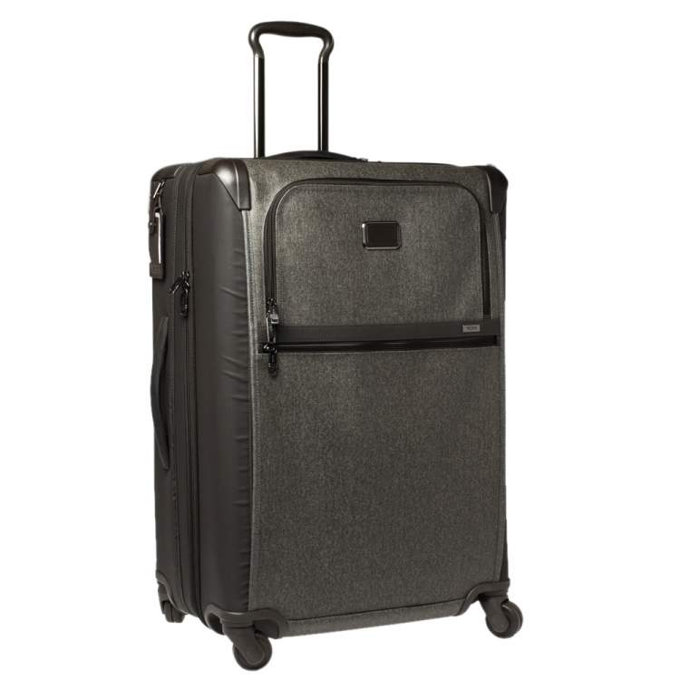 Pre Owned TUMI Grey/Brown PVC Alpha 2 Medium Trip Expandable 4 Wheel Packing Case Luggage