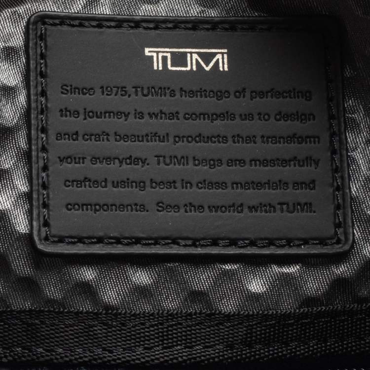 Pre Owned TUMI Black Leather Alpha Bravo Arnold Crossbody Bag