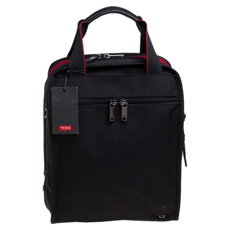 Pre Owned TUMI Black Nylon DFO Utility Expandable Tote