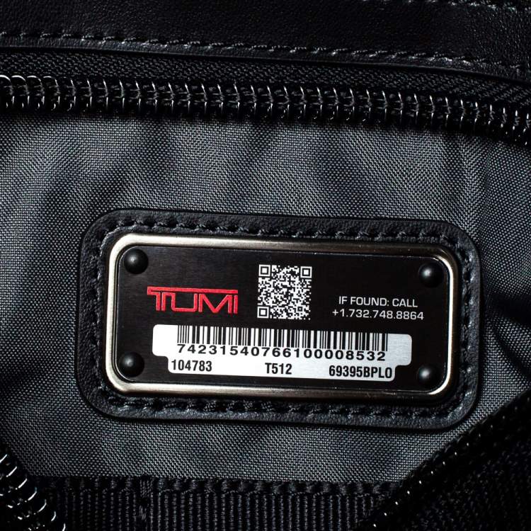 Pre Owned TUMI Black/Khaki Nylon Birch Roll Top Backpack