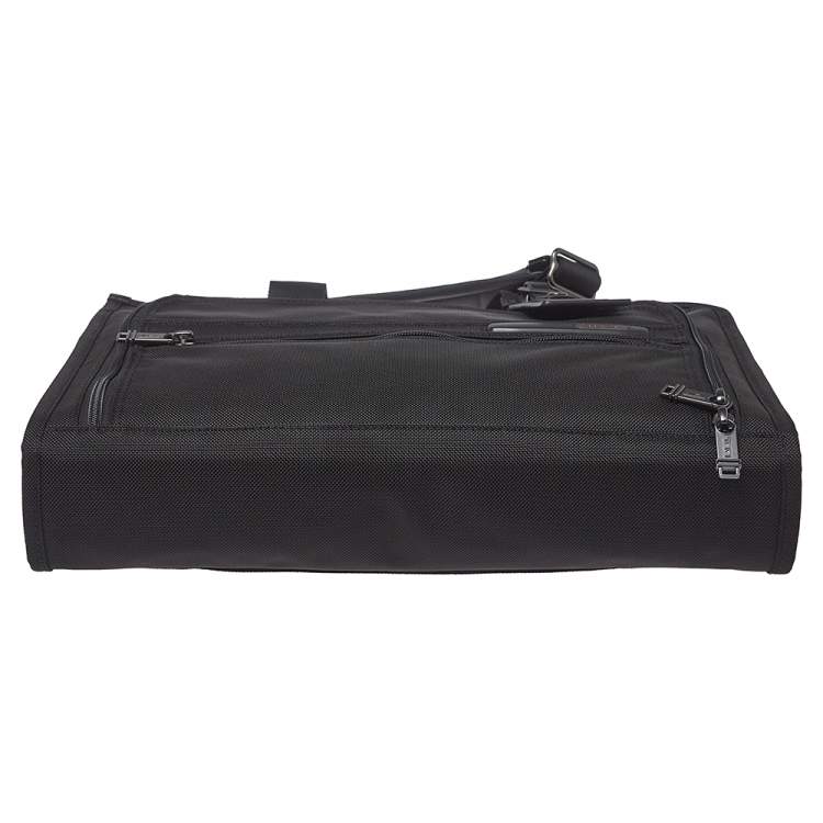 Pre Owned TUMI Black Nylon Gen 4.2 Slim Deluxe Portfolio Bag