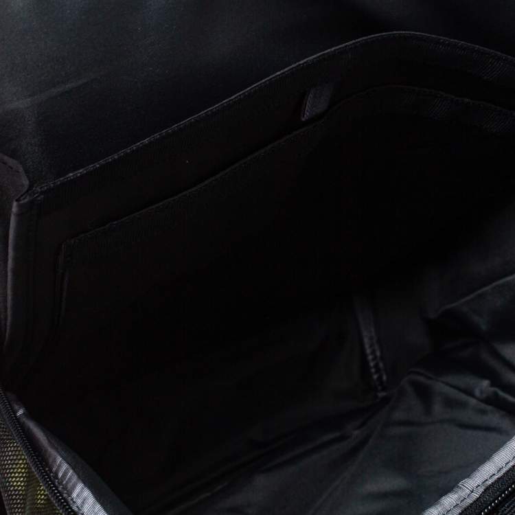 Pre Owned TUMI Black/Khaki Nylon Birch Roll Top Backpack