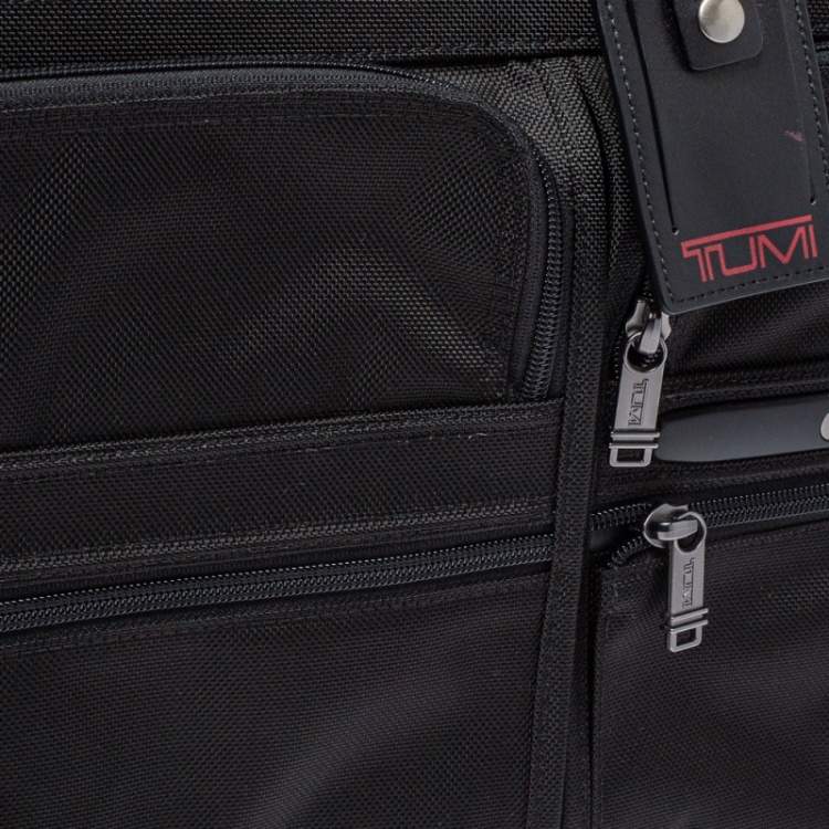 Pre Owned TUMI Black Nylon Gen 4.2 Organizer Portfolio Briefcase