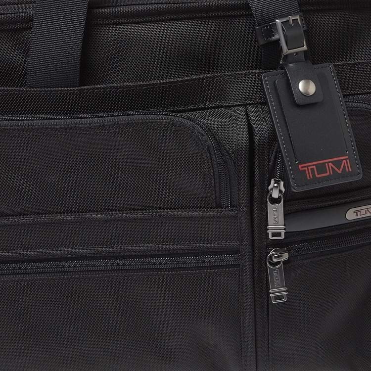 Pre Owned TUMI Black Nylon Gen 4.2 Expandable Organizer Laptop Briefcase