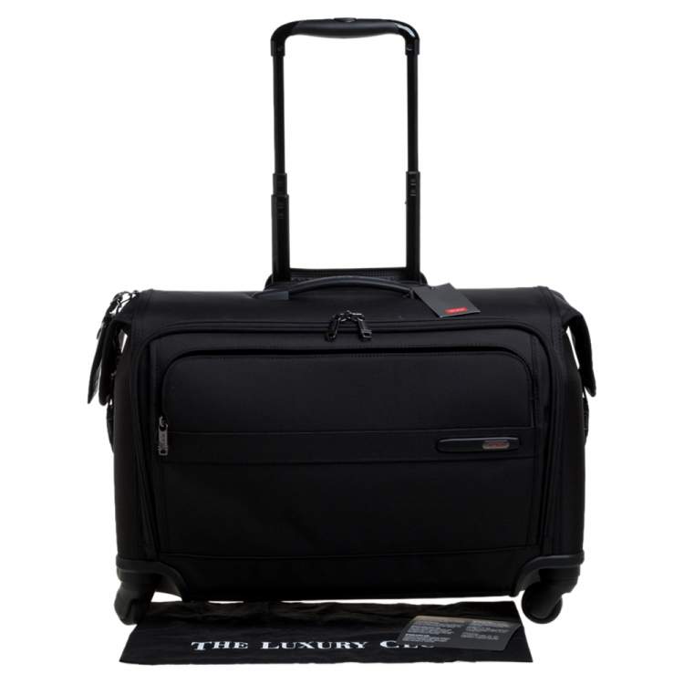 Pre Owned TUMI Black Nylon Gen 4.2 Carry On 4 Wheel Garment Bag