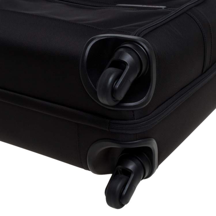 Pre Owned TUMI Black Nylon Gen 4.2 4 Wheeled Compact Carry On Luggage