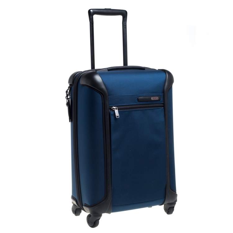 Pre Owned TUMI Blue/Black Nylon Gen 4.2 Lightweight International Carryon Luggage