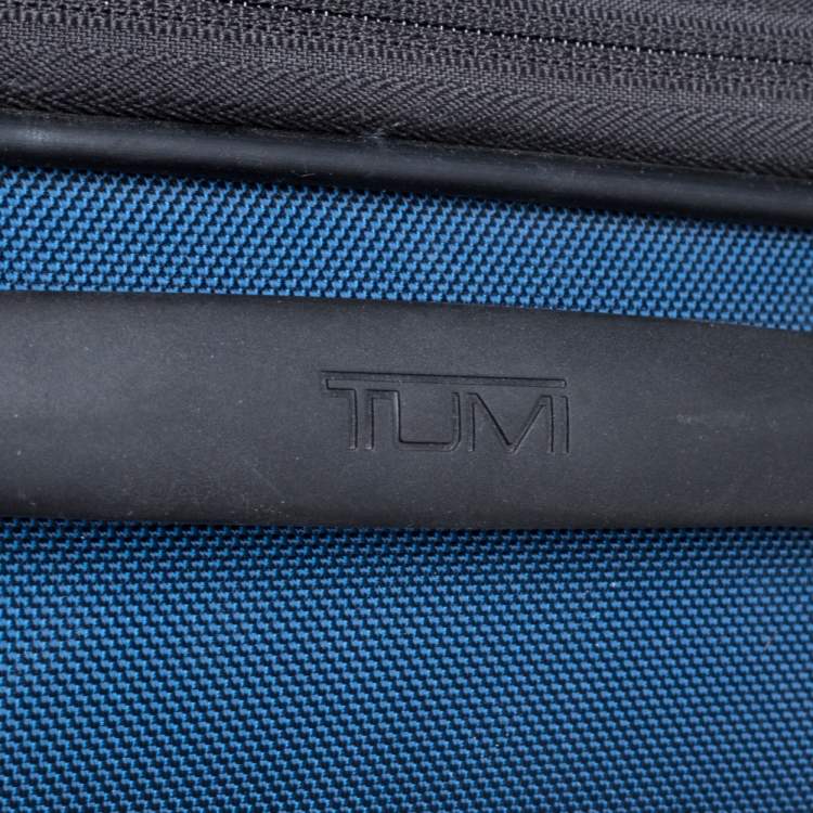 Pre Owned TUMI Blue/Black Nylon Gen 4.2 Lightweight International Carryon Luggage