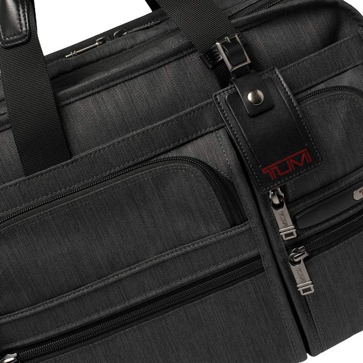 Pre Owned TUMI Grey Nylon Gen 4.2 Expandable Organizer Laptop Briefcase