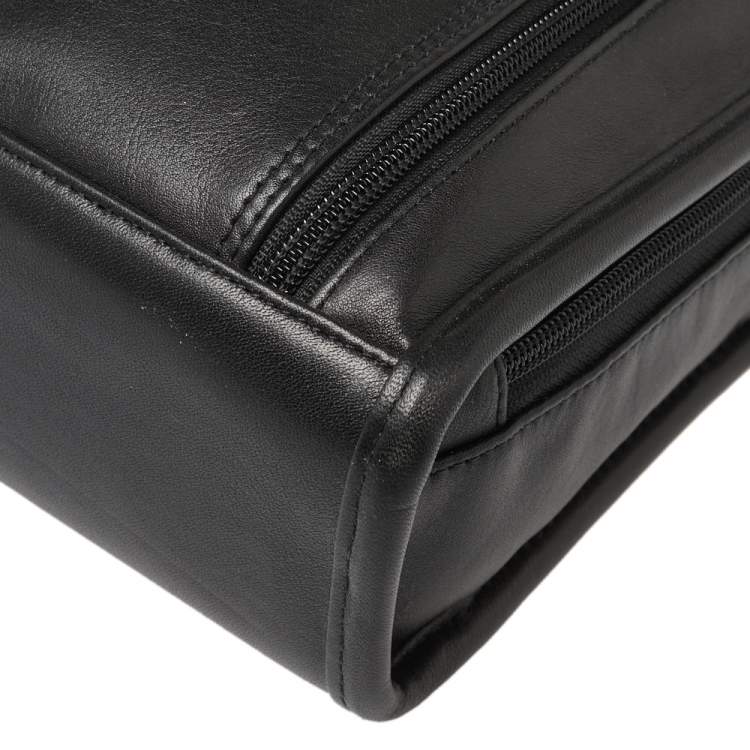 Pre Owned TUMI Black Leather Gen 4.2 Slim Deluxe Portfolio Bag