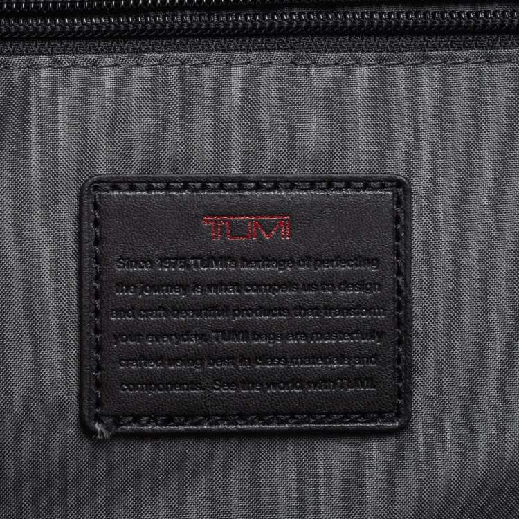 Pre Owned TUMI Black Leather Gen 4.2 T-Pass Med Screen Laptop Slim Briefcase