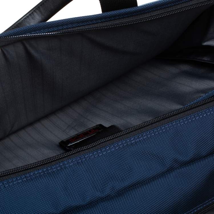 Pre Owned TUMI Navy Blue Nylon Gen 4.2 Three Way Briefcase 
