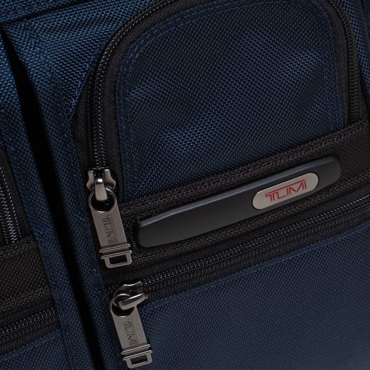 Pre Owned TUMI Navy Blue Nylon Gen 4.2 Three Way Briefcase 