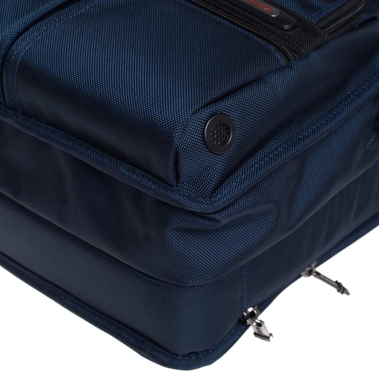 Pre Owned TUMI Navy Blue Nylon Gen 4.2 Three Way Briefcase 