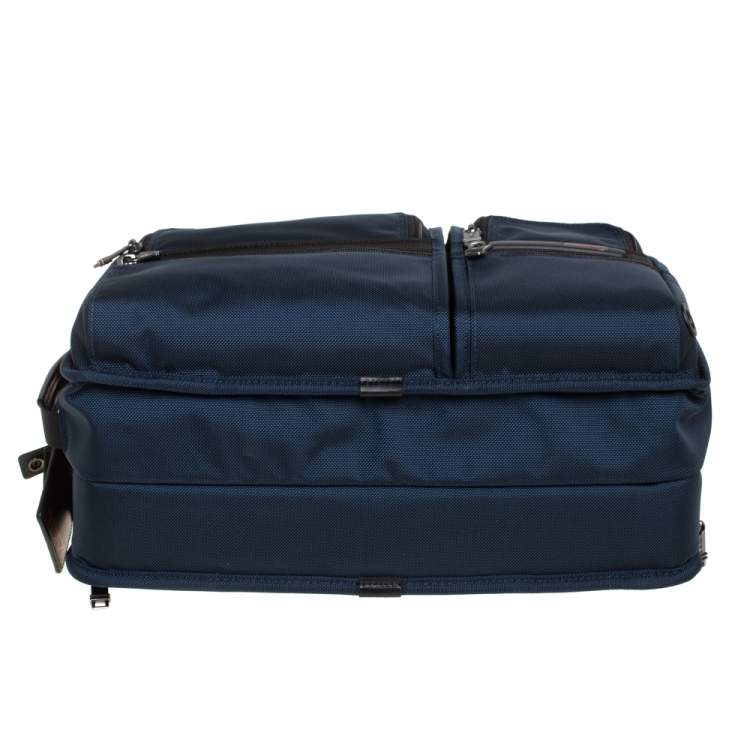 Pre Owned TUMI Navy Blue Nylon Gen 4.2 Three Way Briefcase 