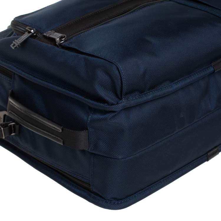 Pre Owned TUMI Navy Blue Nylon Gen 4.2 Three Way Briefcase 