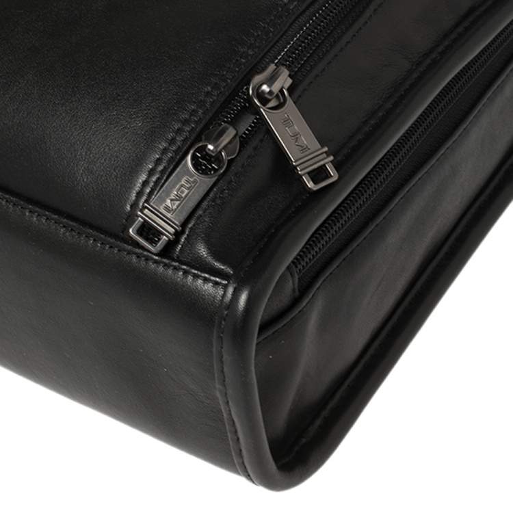 Pre Owned TUMI Black Leather Gen 4.2 Slim Deluxe Portfolio Bag