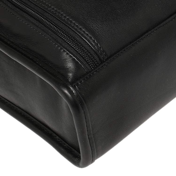 Pre Owned TUMI Black Leather Gen 4.2 Slim Deluxe Portfolio Bag