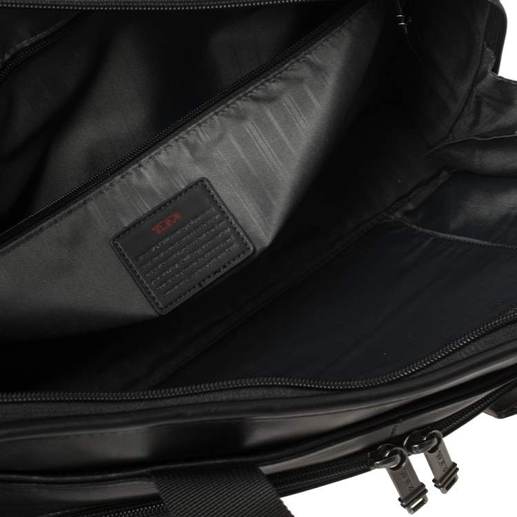 Pre Owned TUMI Black Leather Gen 4.2 Slim Deluxe Portfolio Bag