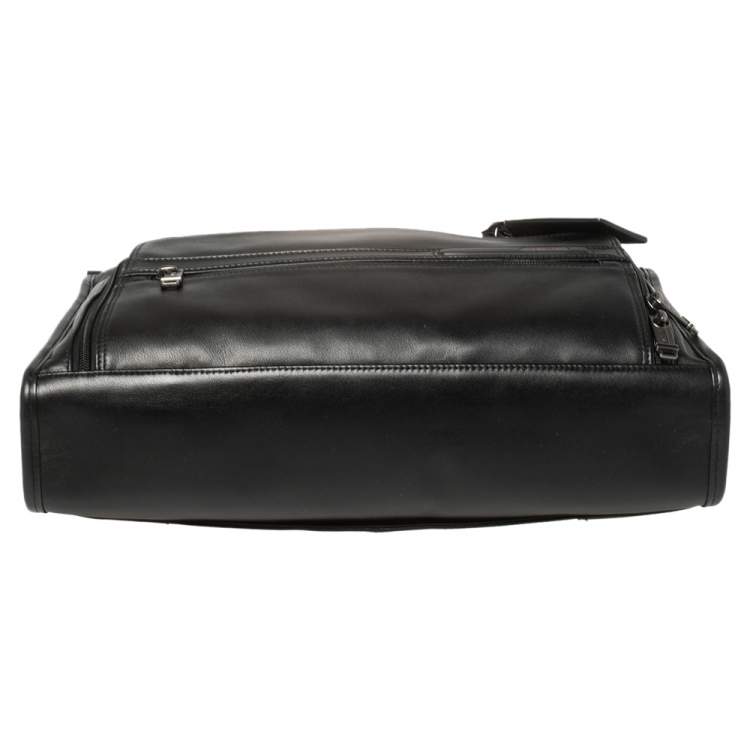 Pre Owned TUMI Black Leather Gen 4.2 Slim Deluxe Portfolio Bag