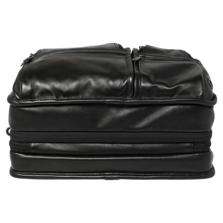 Pre Owned TUMI Black Leather Gen 4.2 T-Pass Expandable Laptop Briefcase