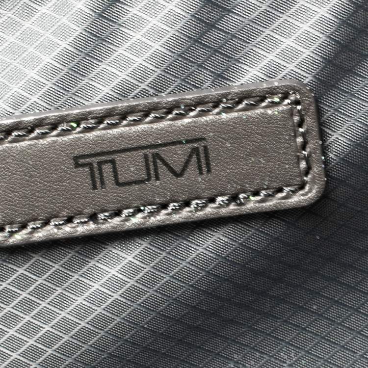 Pre Owned TUMI Black Highlands Print Nylon Merge Continental Expandable Carry On Luggage