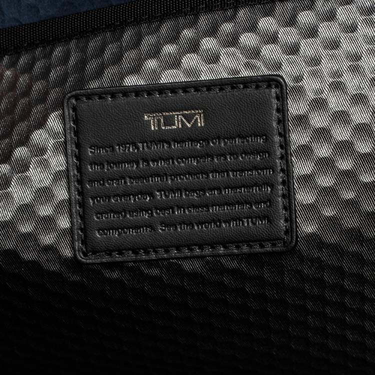 Pre Owned TUMI Metallic Dark Brown Leather Alpha Bravo Andersen Slim Commuter Briefcase