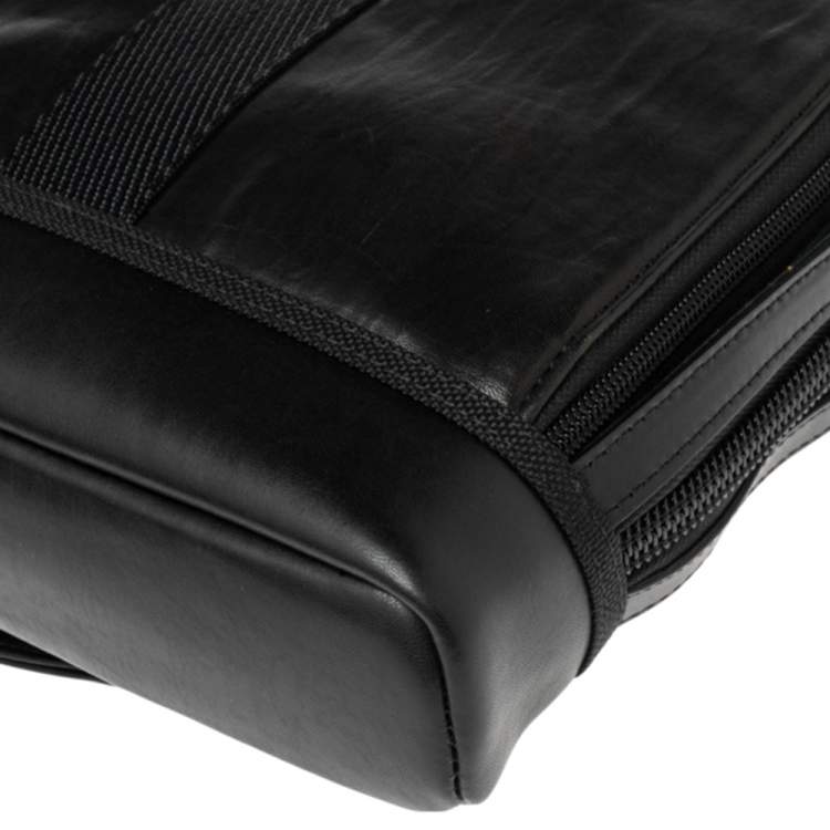 مملوكة مسبقًا TUMI Brown Leather Alpha Bravo Andrew Slim Briefcase