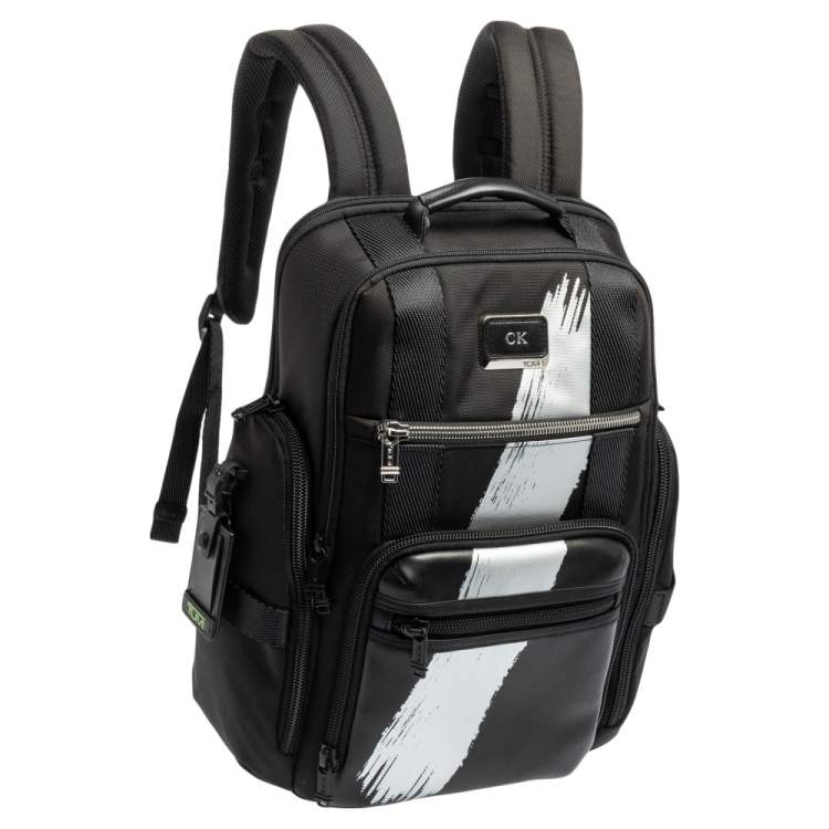 Pre Owned TUMI Black/Silver Nylon Alpha Bravo Sheppard Deluxe Backpack